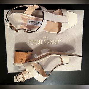 Jimmy Choo Leather Ivory Sandal